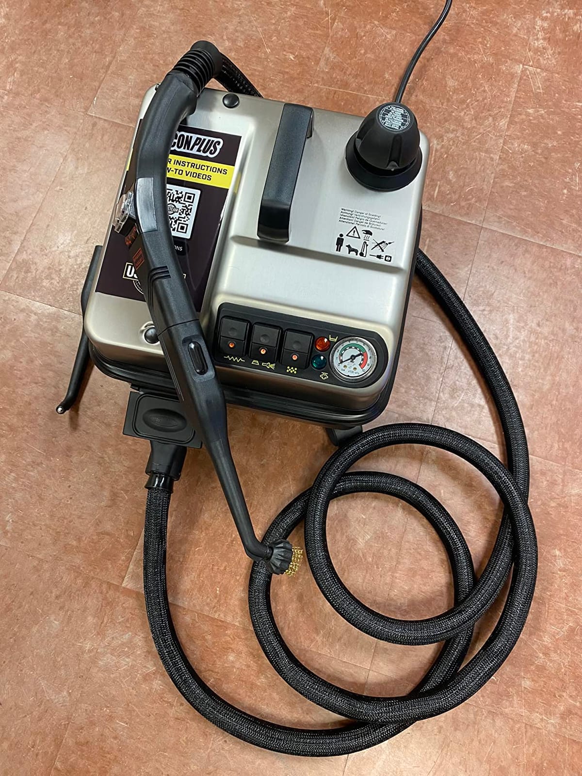 US Steam FALCON Commercial Steam Cleaner | 1800 W | Lightweight, Durable, Stainless Steel | 305°F & 70PSI | Hot Water Burst Feature | Long 12ft Hose | 1 gal. Boiler | Great for Auto Detailing customer photo 2