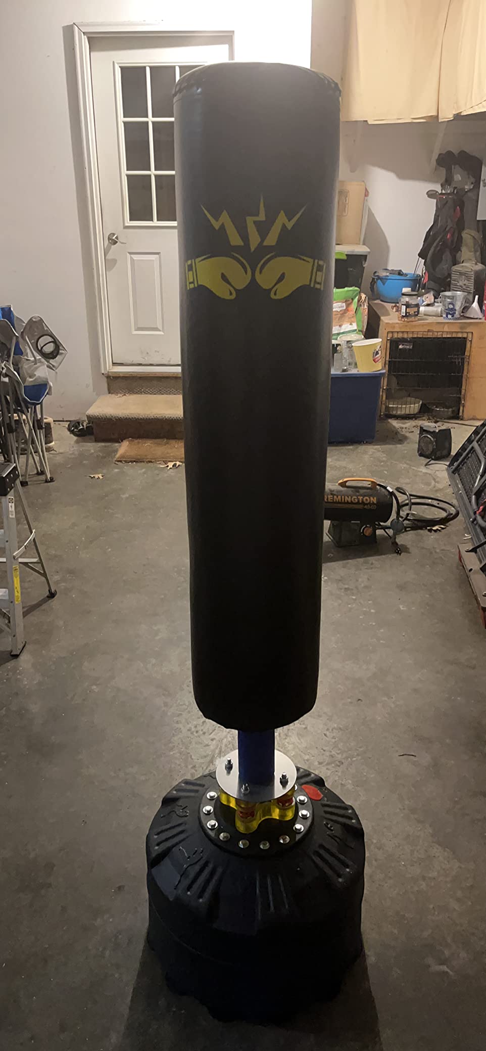 Standing Punching Bag for Adults, Feikuqi 205lbs Heavy Bag for Boxing, Shock Absorber, Suction Cup Base, Stand Up Punching Bag Adult, Standing Kickboxing Bag for Home Office Gym customer photo 2