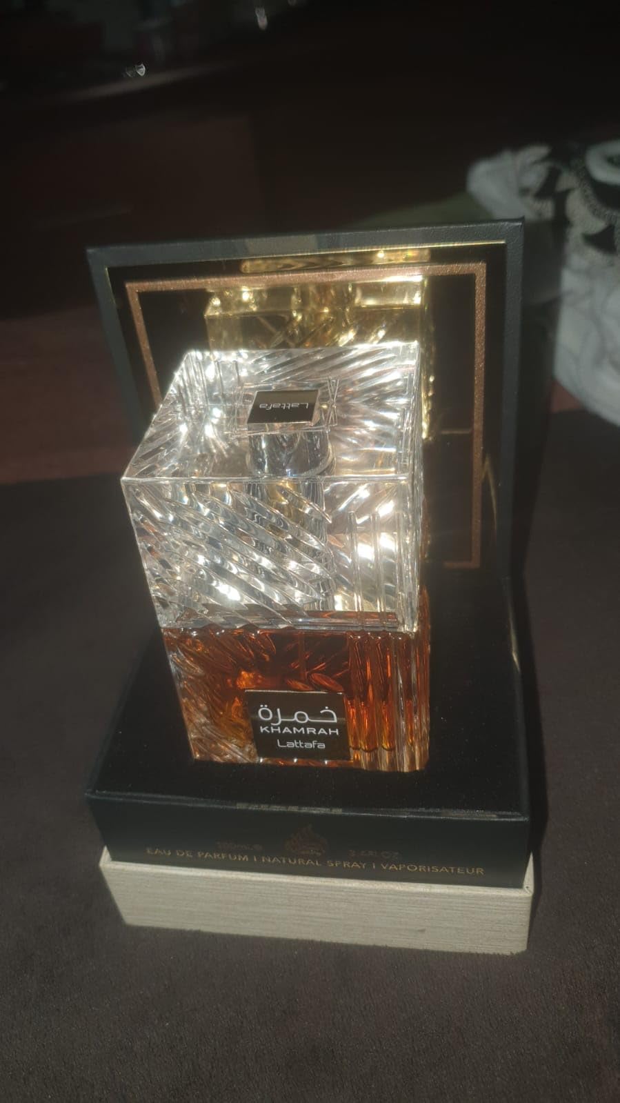 Lattafa Khamrah - Vanilla, Warm Spicy, Amber, Cinnamon - Eau de Parfum Long-Lasting Fragrance for Unisex, 3.40 Ounce / 100 ml customer photo 2