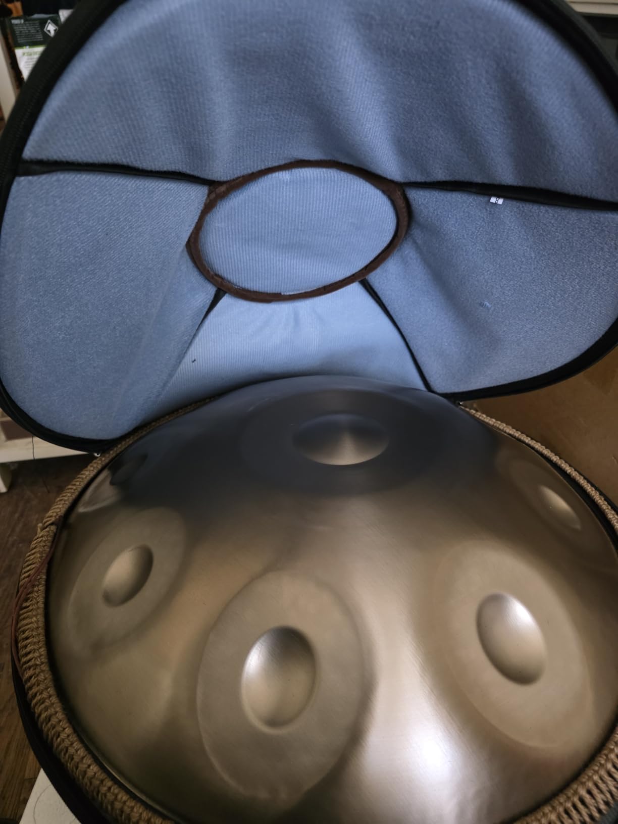 Handpan 432HZ,10 Sounds 22 Inches D Minor Handpan Drum,Premium Steel Hand Pan Instrument for Adults,Classic Black customer photo 2