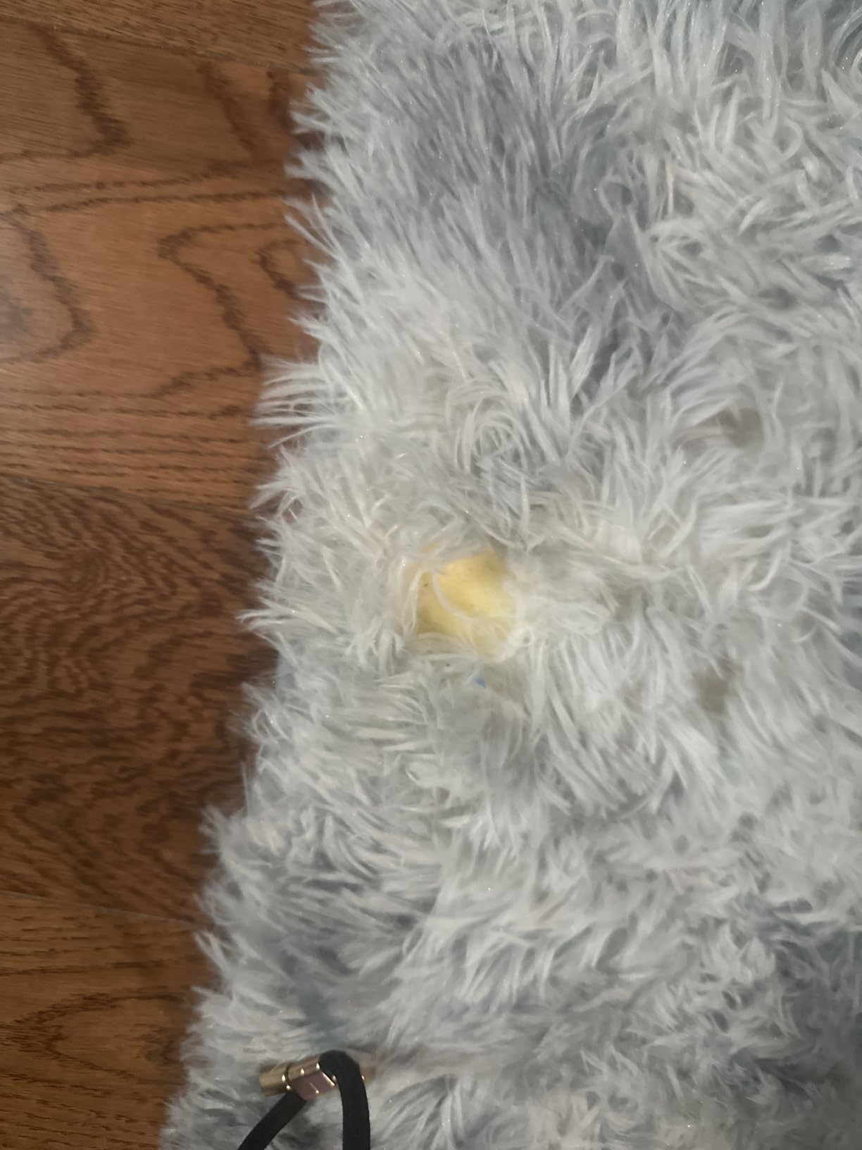 CAIYUECS Shag Area Rug,Indoor Ultra Soft Fluffy Plush Rugs for Bedroom Living Room, Non-Skid Modern Nursery Faux Fur Rugs for Kids Room Home Decor (Tie-Dyed Light Gray, 5x7 Feet) customer photo 2