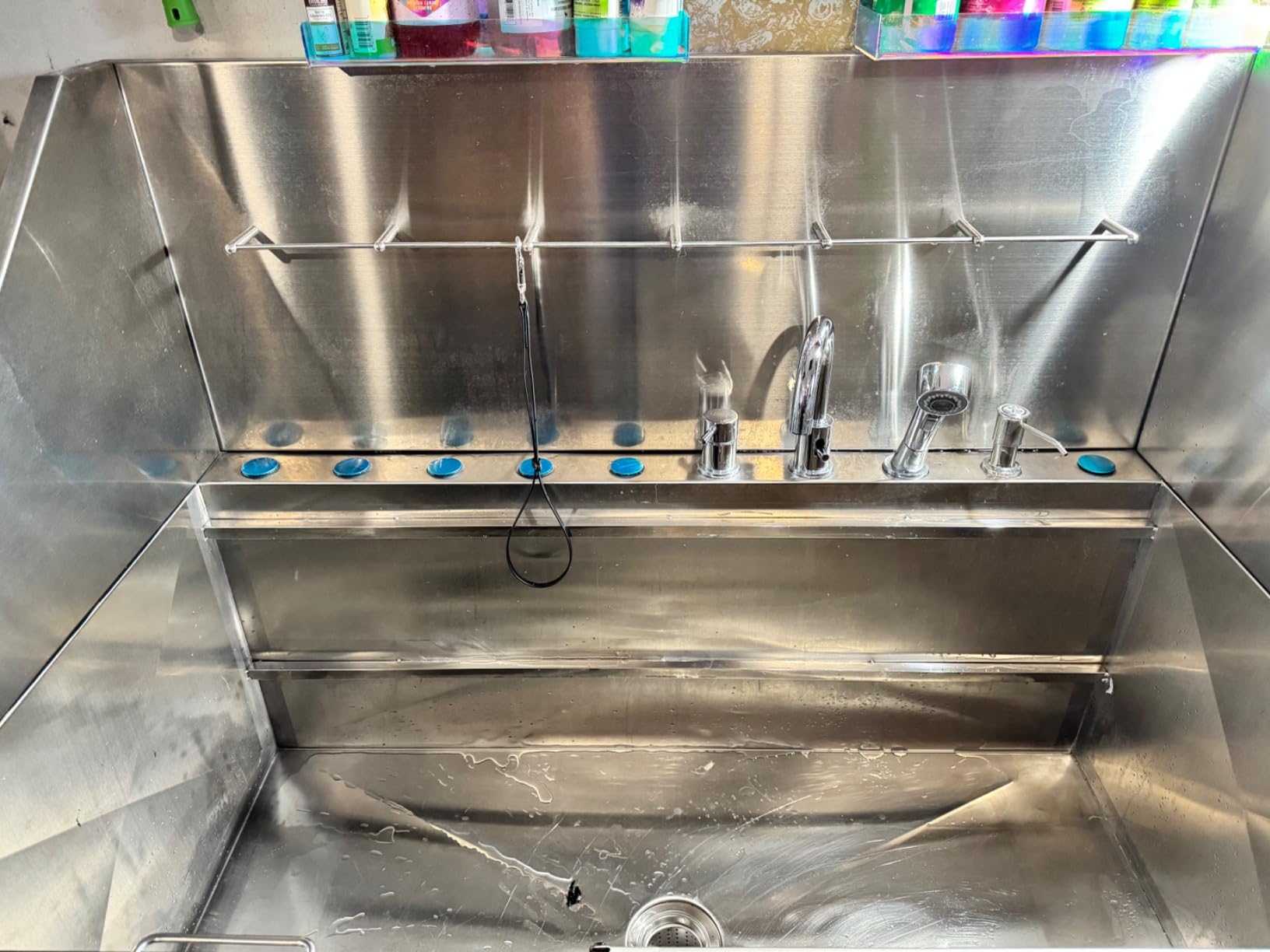 KANIS Professional Dog Washing Station 304 Stainless Steel Pet Wash Sink | Grooming Bathtub w/Shower, Floor Grates and Storage for Large, Medium & Small Pets (Silver, 50 Inches, Left Ramp, 1 Drawer) customer photo 1