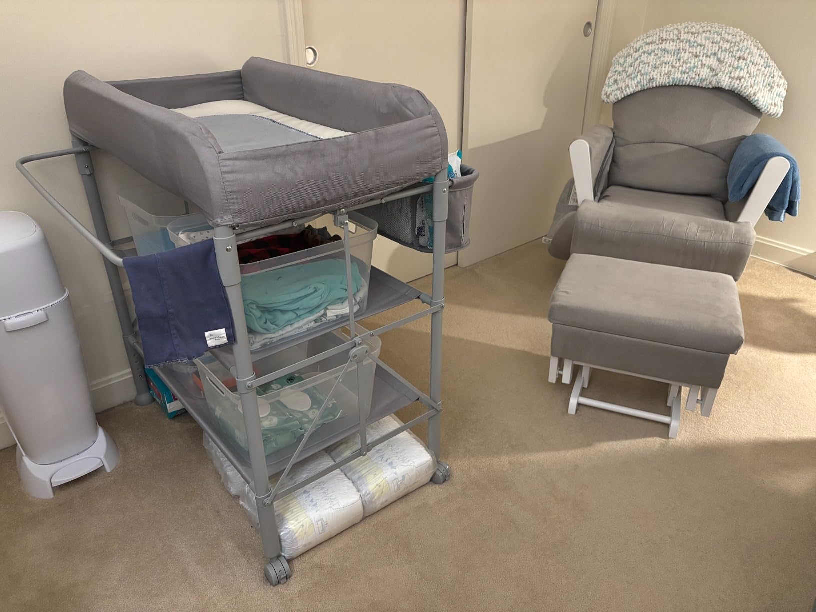 BEKA Diaper Changing Station, Portable Baby Changing Table | 4-Level Height(38.6