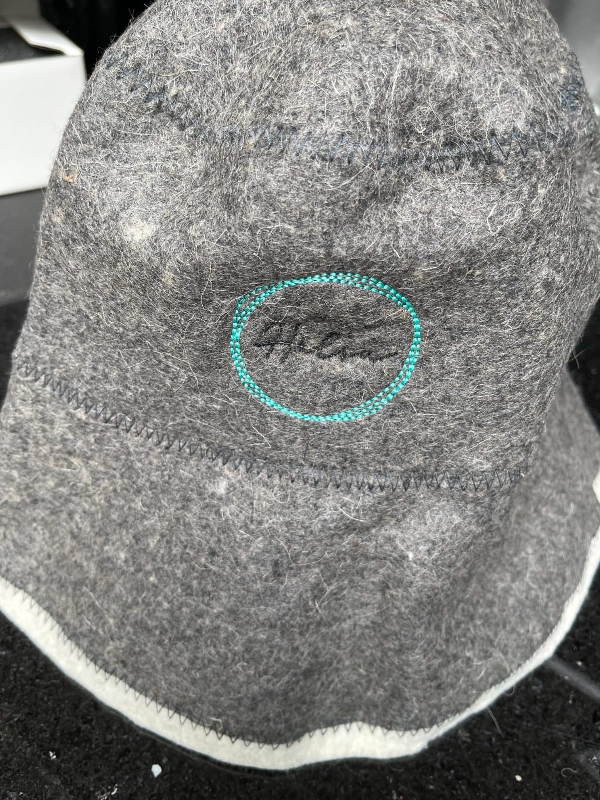 Sauna Hat for Men & Women - 100% Wool Sauna Cap, Finnish Banya Hat, Bucket Style Heat Protection for Hair & Scalp - Sauna & Infrared Sauna Accessories customer photo 2