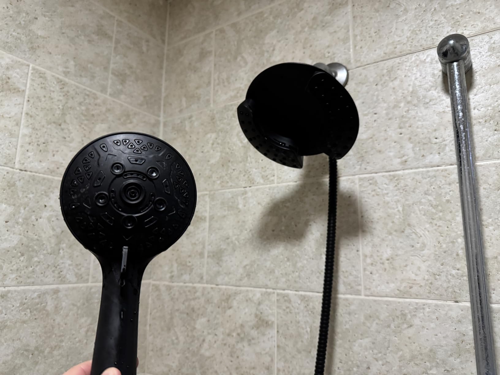 INAVAMZ 2 in 1 Shower Head with Handheld Combo High Pressure Silver 1.8 GPM | 7.2