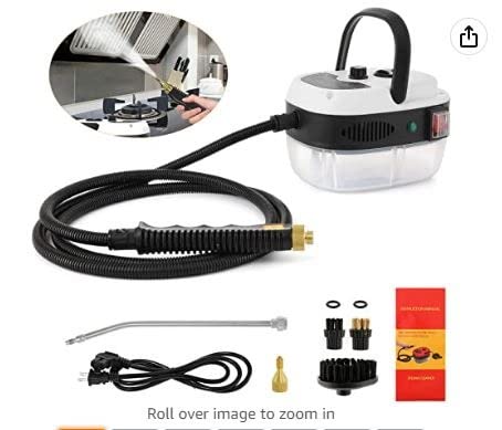 BEAMNOVA 2500W Steam Cleaner for Car High Pressure Steamer Auto Detailing | Handheld Portable Pressurized Steam Machine for Cleaning Cars, 1L Water Container, for Automotive Engine Vehicle Interior customer photo 2