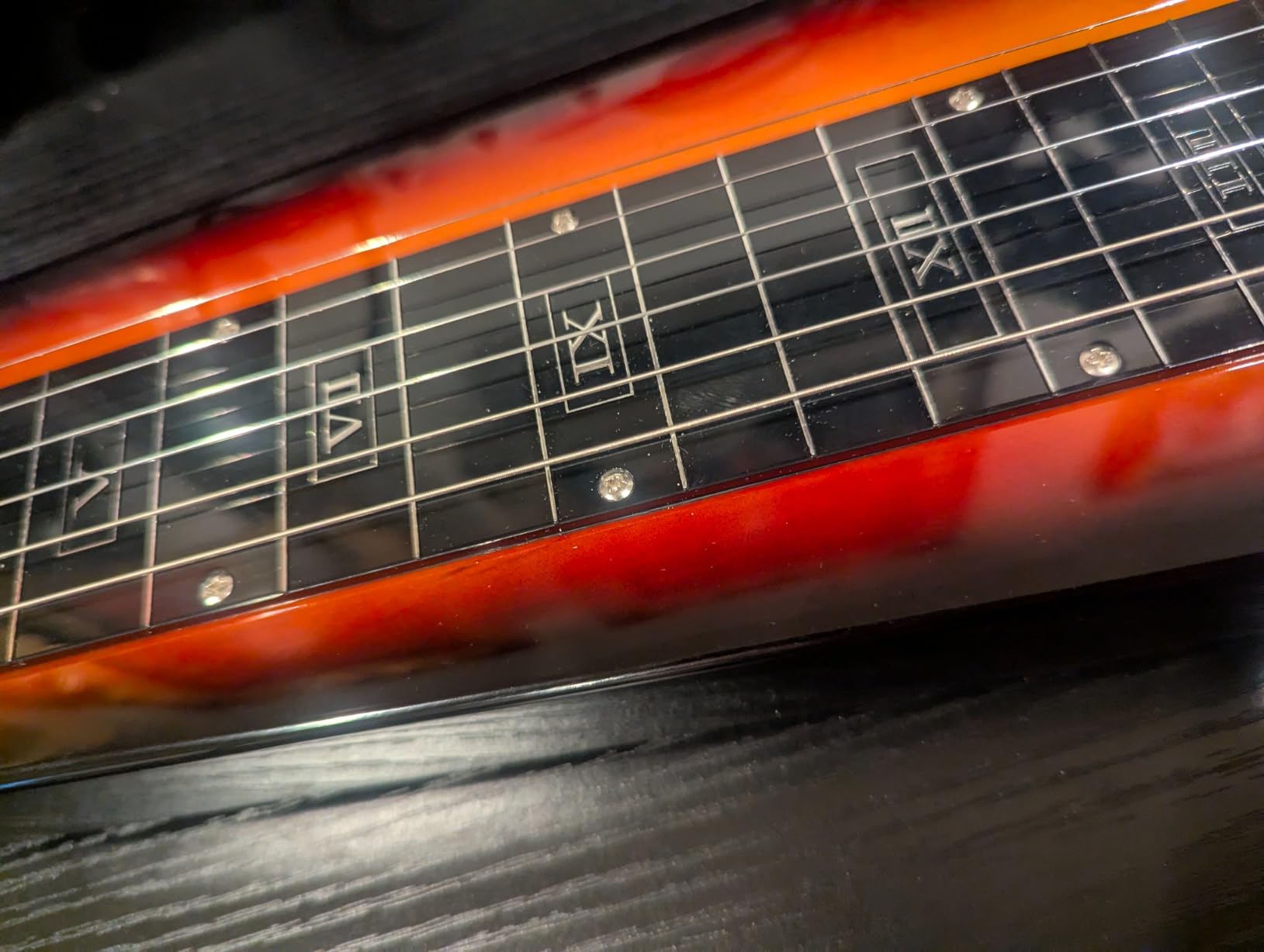Lap Steel Guitar 6 String Slotted Head Stock Electric Slide Guitars Blue Color customer photo 2