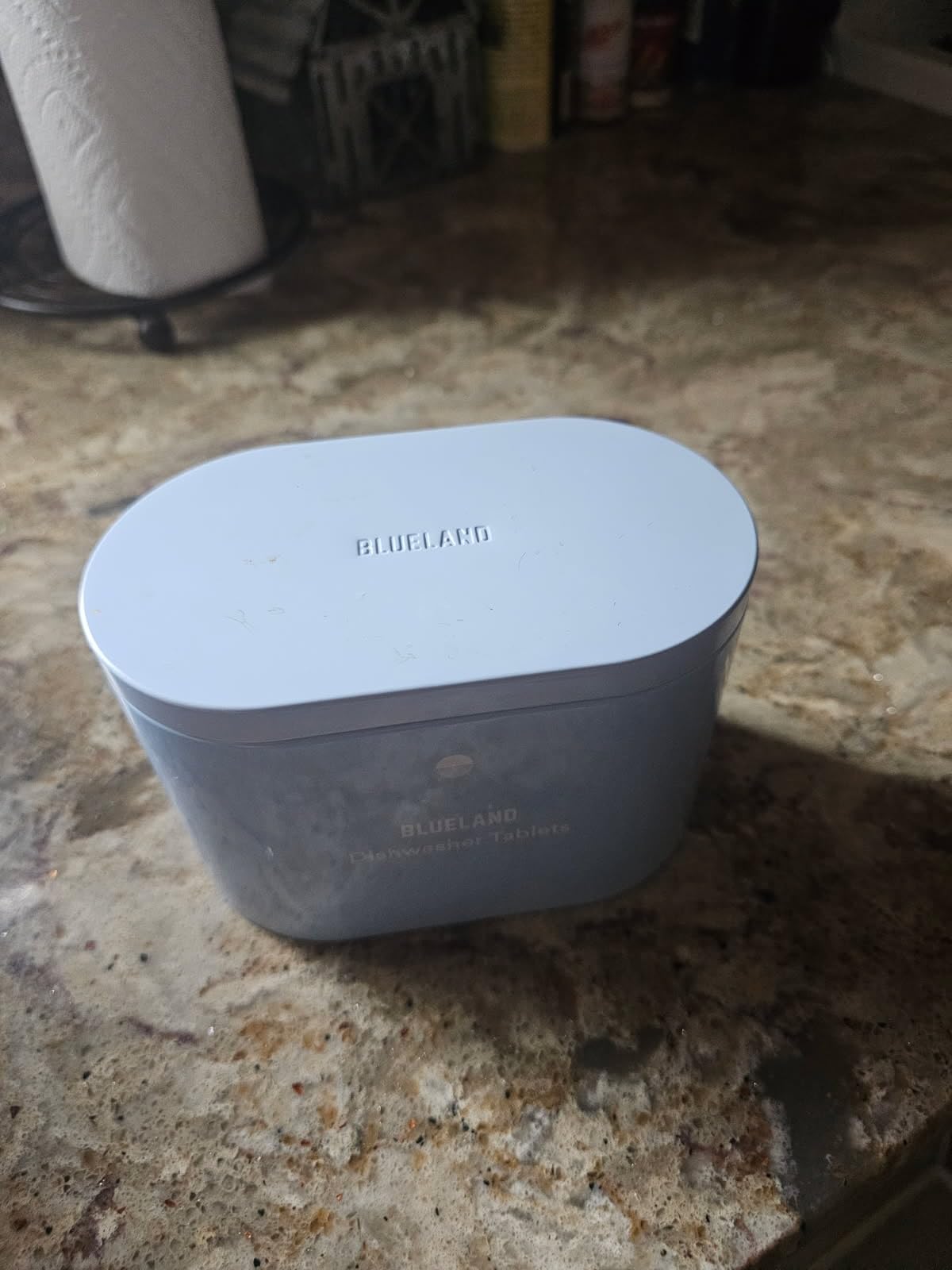 BLUELAND 100% Plastic-Free Dishwasher Detergent Tablets, 60ct, Free & Clear customer photo 1
