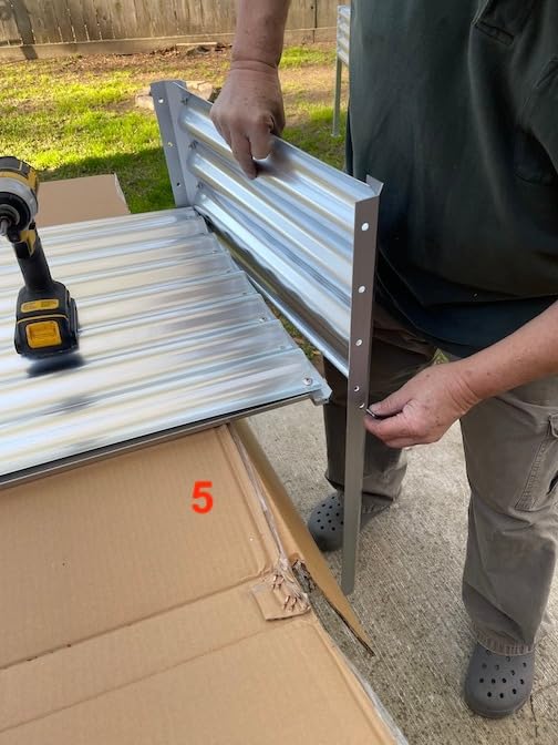 Land Guard Galvanized Raised Garden Bed with Legs, 48x24x32in Large Metal Elevated Raised Planter Box with Drainage Holes for Backyard, Patio, Balcony, 700lb Capacity customer photo 1