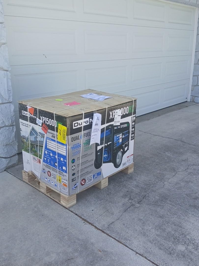 DuroMax XP15000HX 15,000-Watt Dual Fuel Portable Generator - Gas & Propane, Remote Electric Start, Whole Home Power Backup, Transfer Switch Ready, RV & Emergency Ready customer photo 2