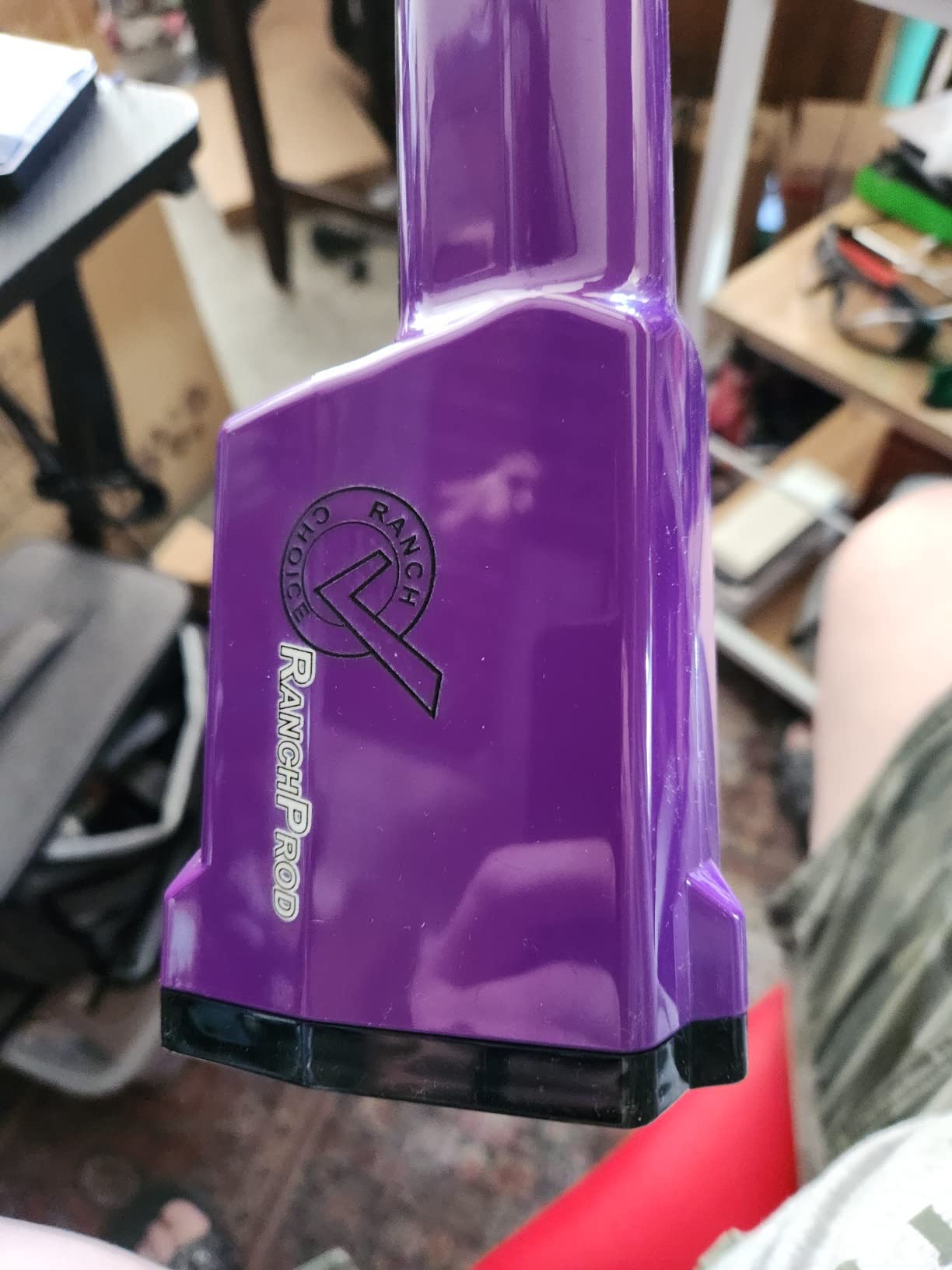 Purple Rechargeable Livestock Prod for Cow Goat Sheep Pig Animal Waterproof Cattle Prod with Flexible Shaft customer photo 1