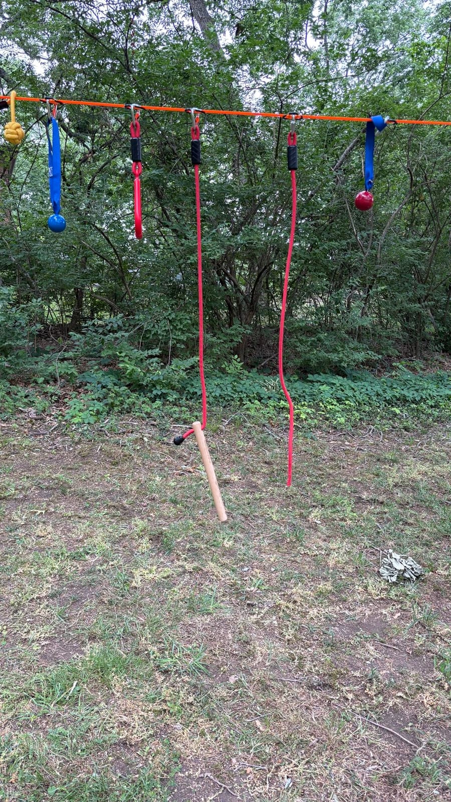 Hyponix Ninja Warrior Obstacle Course for Kids, 2 x 60 ft, 13 Obstacles | Ninja Slackline for Kids, Supports 880lbs - Monkey Net, Ratchet-Tight Tech, Climbing, Swinging & Balance Training, Ages 3+ customer photo 1