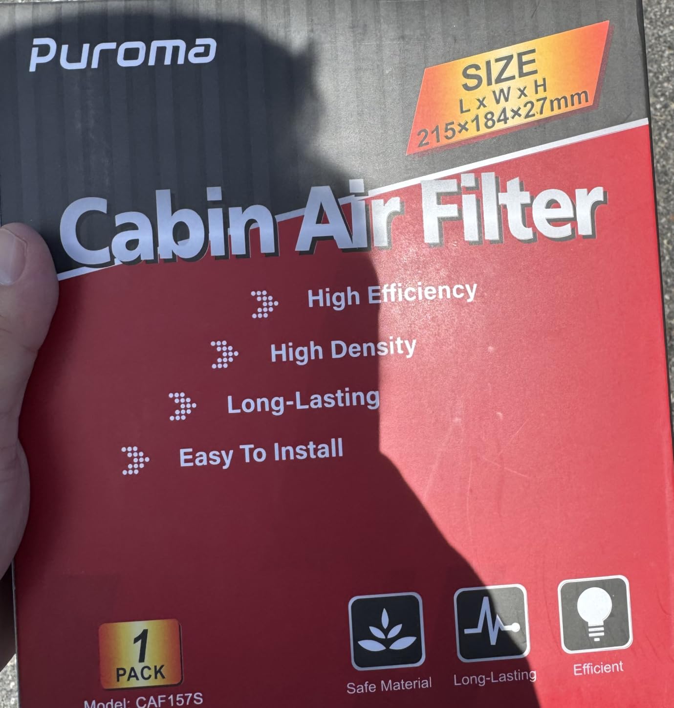 Puroma 2 Cabin Air Filter Activated Carbon for CP157 CF12157 Lexus Toyota | For Subaru Avalon Camry Corolla Highlander, Easy installation, Odor Removal, High Airflow Capacity, Long-lasting, Multi-layer customer photo 2