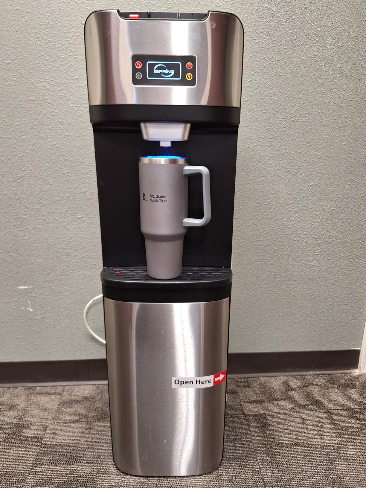 iSpring Bottleless Water Dispenser with Built-in 4-Stage Filtration, Hot/Cold/Room Temp, Self Cleaning, Stainless Steel, Model: DS4S customer photo 1