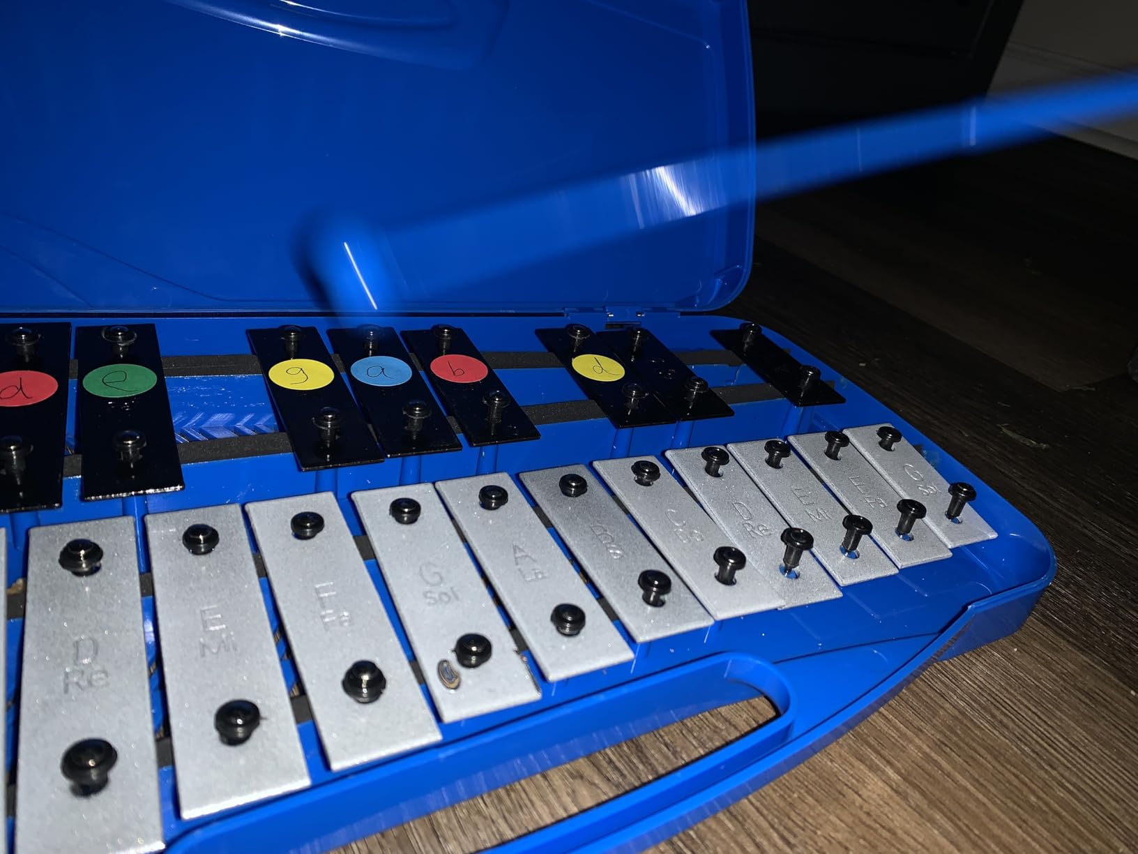 EASTROCK 25 Notes Xylophone Professional Glockenspiel with Box Stick Black | Aluminum Alloy Piano Keys ABS Hard Storage Box Percussion Instrument Kit Suitable for Adult Beginners Music Performance customer photo 1