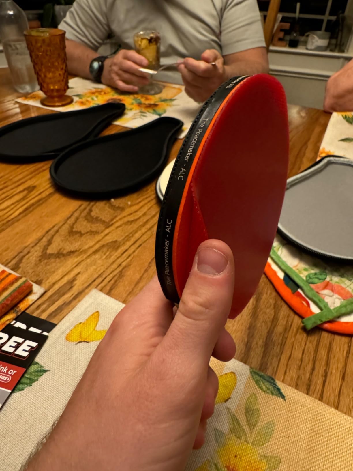 The Peace Maker ALC - Professional Ping Pong Paddle - Carbon Fiber Table Tennis Racket Producing Maximum Spin & Control for All Levels - Hard Carry Case & Ergonomic Handle customer photo 1