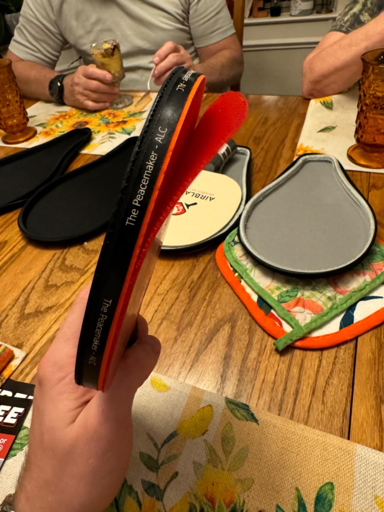 The Peace Maker ALC - Professional Ping Pong Paddle - Carbon Fiber Table Tennis Racket Producing Maximum Spin & Control for All Levels - Hard Carry Case & Ergonomic Handle customer photo 2