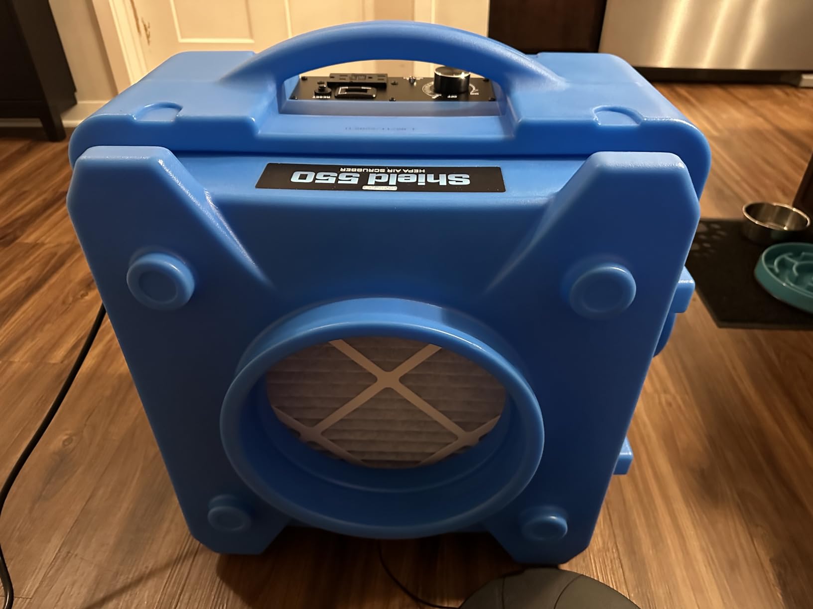 CADPXS Shield-550 Air Scrubber 550 CFM with 3-Stage Filtration | Stackable Negative Air Machine Airborne Cleaner HEPA Scrubber Water Damage Restoration Equipment Commercial Air Purifier Blue customer photo 2