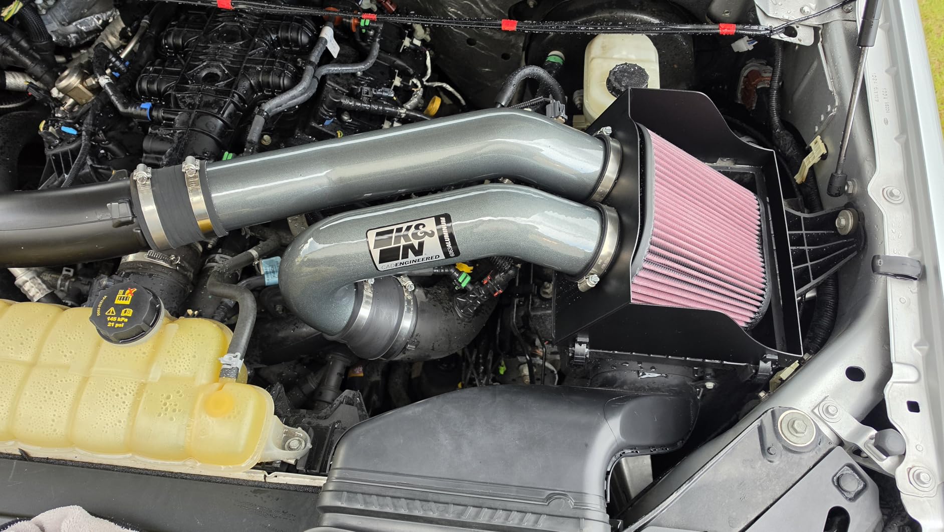 K&N Cold Air Intake System: High-Flow Air Filter, Increase Performance & Towing: Compatible with 2015-2026 FORD Expedition, F150, F150 Raptor, 77-2617KC customer photo 1