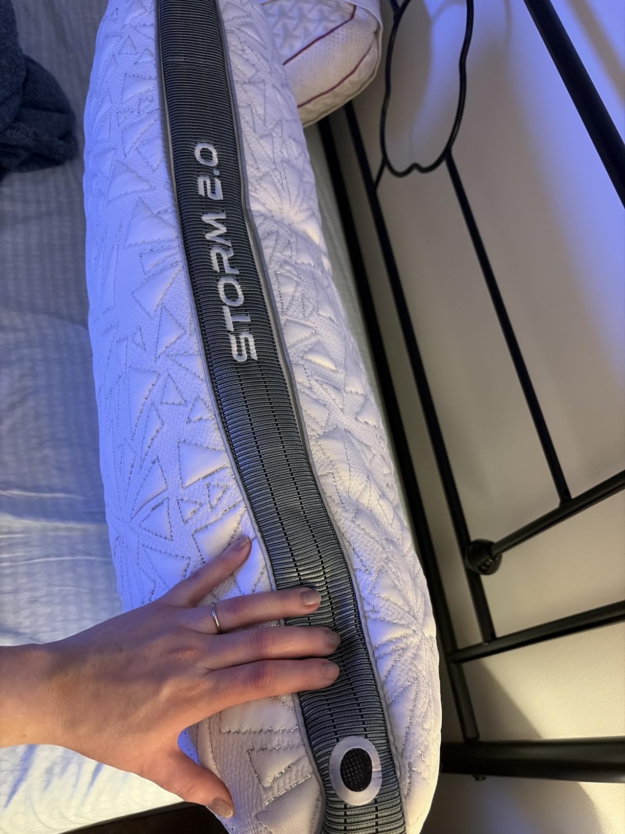 Bedgear Storm Performance Pillow - 2.0 - Cooling Bed Pillow for Hot Sleepers - Medium Firmness Pillow for All Sleep Positions, Washable & Removable Cover - 20