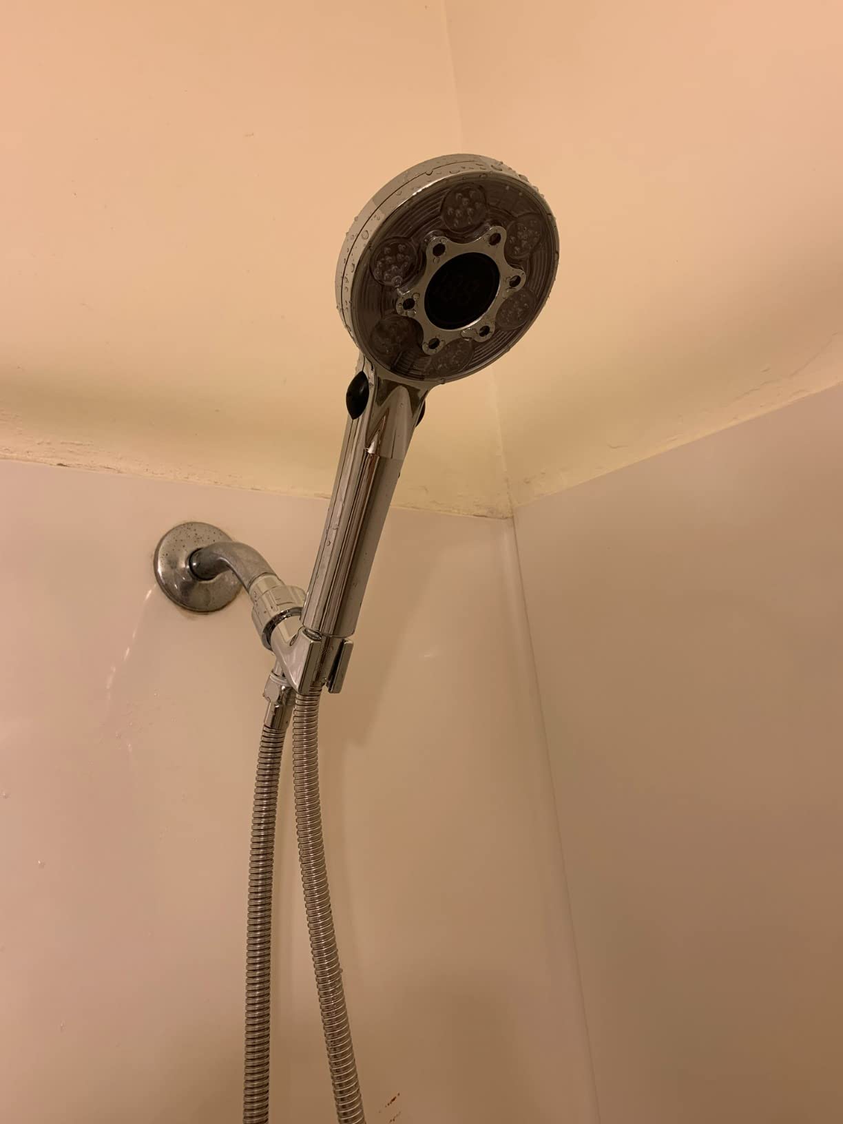 LED Shower Head with Handheld, Color Changing | with Water Temperature Display, Water Saving Spray Showerhead with 59