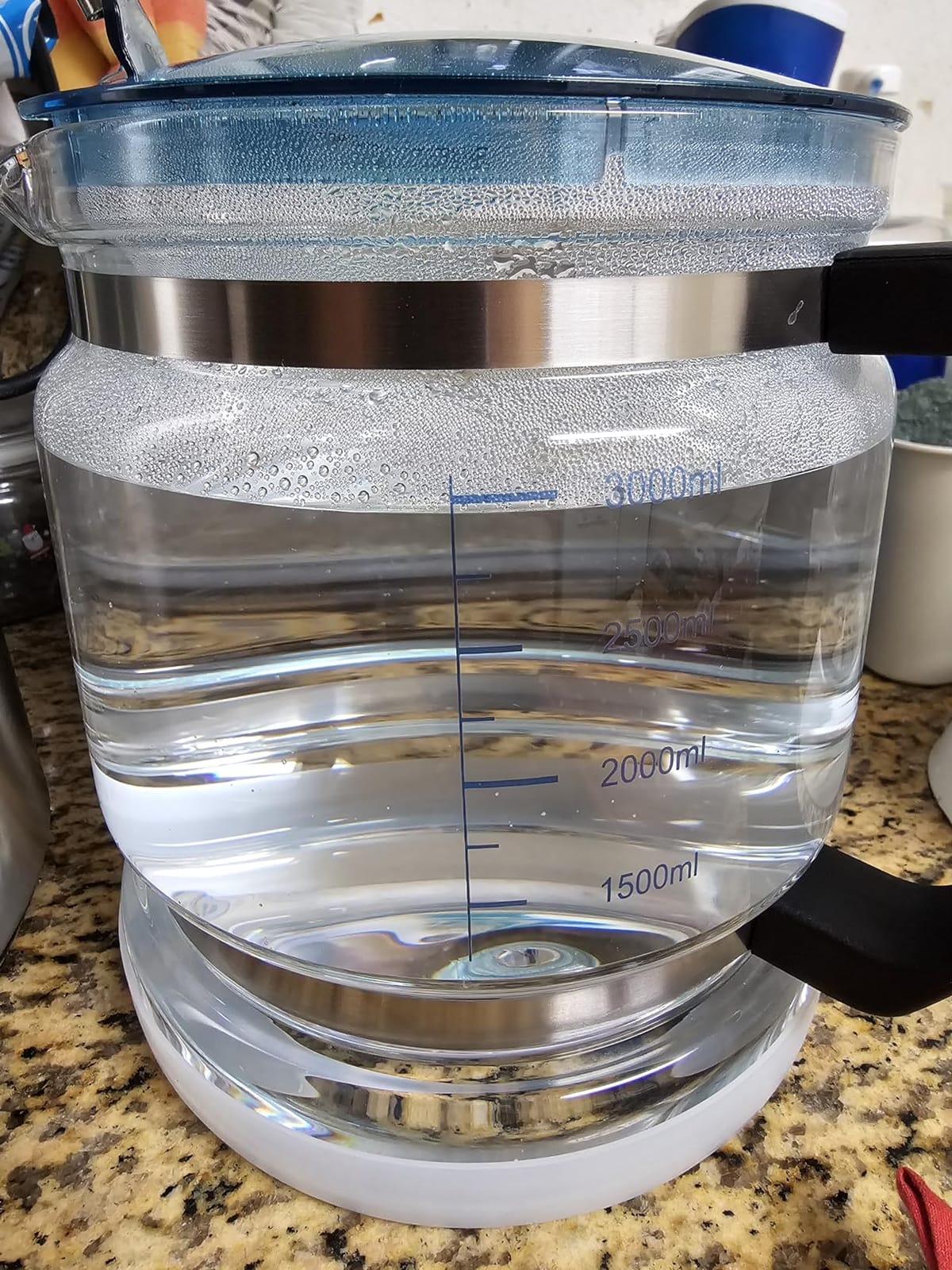 VEVOR 1.1 Gal Water Distiller, 0.3 Gal/H, Distilled Water Maker Machine 750W 0-99H Timing Set Temp Display, 304 Stainless Steel Countertop Distiller Glass Carafe Cleaning Powder 3 Carbon Packs, Silver customer photo 1