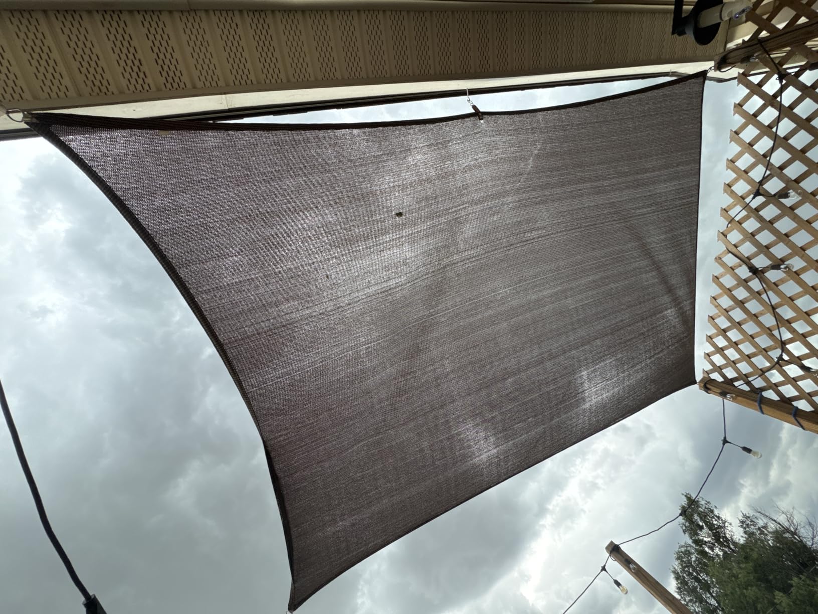 SUNLAX 14' x 14' x 14' Triangle Shade Sail, Dark Grey UV Block Canopy | Outdoor sun shade sail for backyard, patio, garden, deck, pergola with UV protection customer photo 2