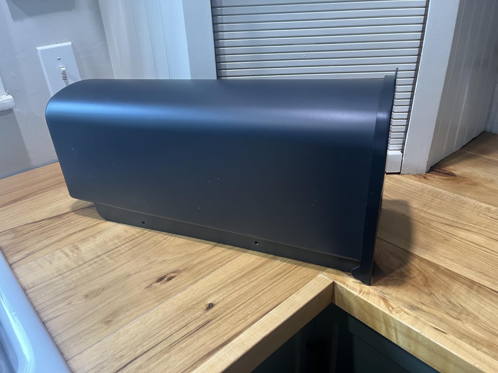 Architectural Mailboxes Parsons Post Mount Mailbox, Black, Medium | Durable plastic build with weather-resistant outdoor construction. USPS approved. customer photo 1