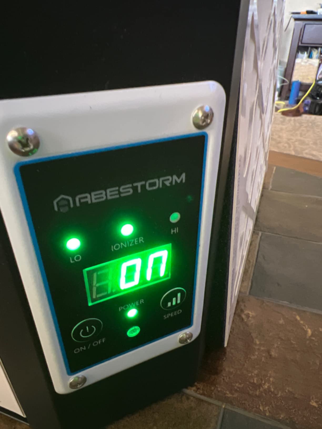 ABESTORM Air Filtration System Woodworking Built-in Ionizer, 1350CFM Hanging Air Filter with Strong Vortex Fan, 360 Degree Intake, Shop Dust Collector for Woodworking, Garage WorkShop, DecDust 1350IG customer photo 2