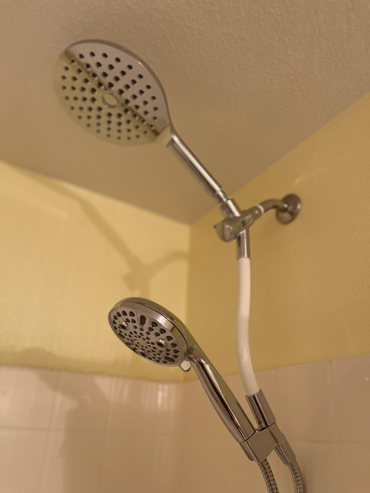 MakeFit Dual Handheld Shower Head Combo, 2-in-1 Rain Shower Heads System 8 Inch Rainfall Shower Head and 10 Modes High Pressure Hand Held Showerhead with Built-in Power Wash customer photo 2