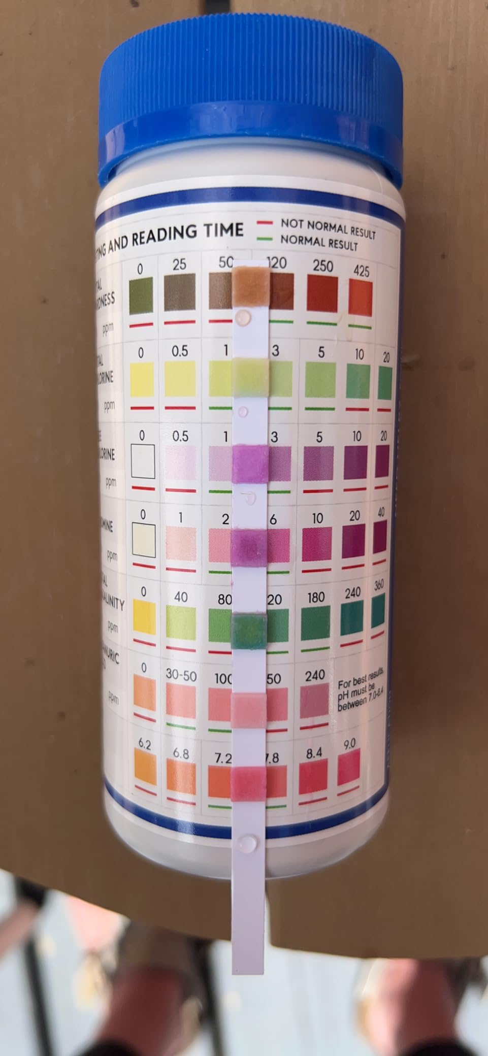 All-New Pool and Spa Test Strips 7 in 1 Quick SuperAccurate Swimming 150 Pool Test Kit - Hot Tub Test Strips & Pool Water Testing Strips for pH Chlorine Bromine Hardness Alkalinity Cyanuric Acid customer photo 2