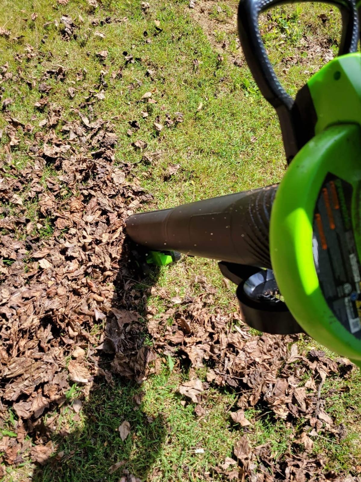 Greenworks 40V Leaf Blower / Vacuum, 505 CFM, 5.0 Ah Battery and Charger customer photo 1