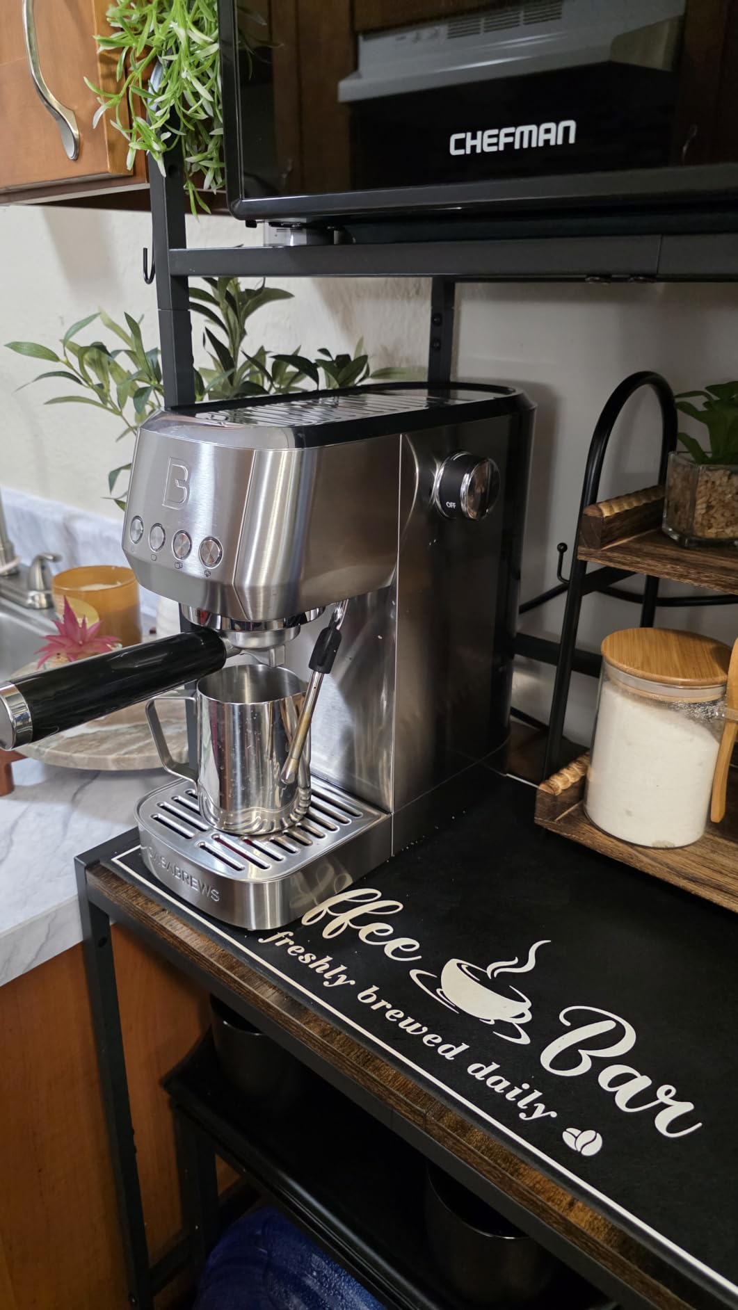 CASABREWS 3700 Essential Stainless Steel Espresso Machine with Steam Wand | 20-Bar Italian Pump, Powerful Steam Wand, 43.9oz Removable Water Tank, Compact Espresso Maker customer photo 2