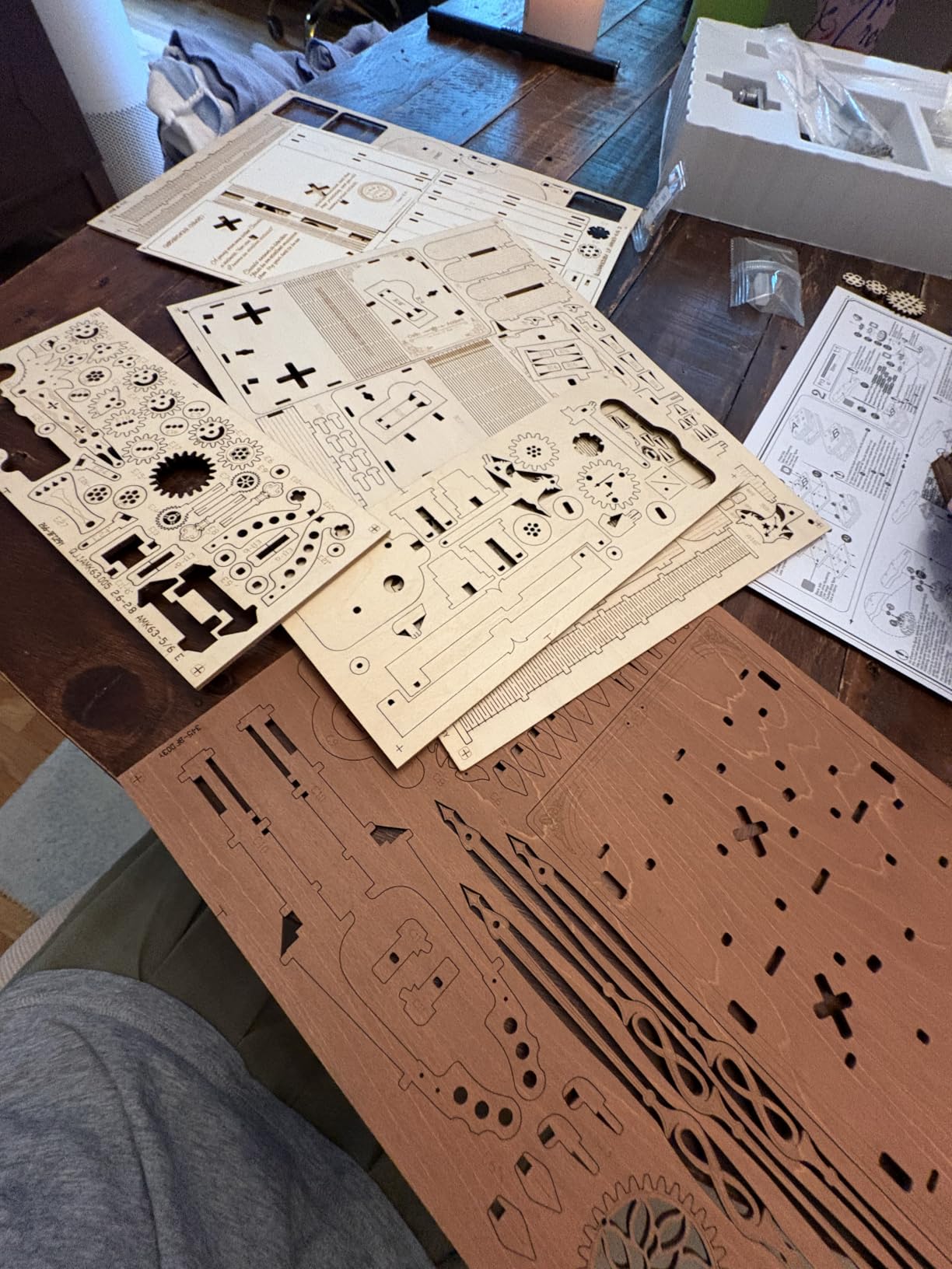 ROKR 3D Puzzles for Adults 1:5 Scale Cello Model Kit with Base 199pcs Wooden Music Box Building Kit Desk Gift for Men Women Hobby for Adults customer photo 2
