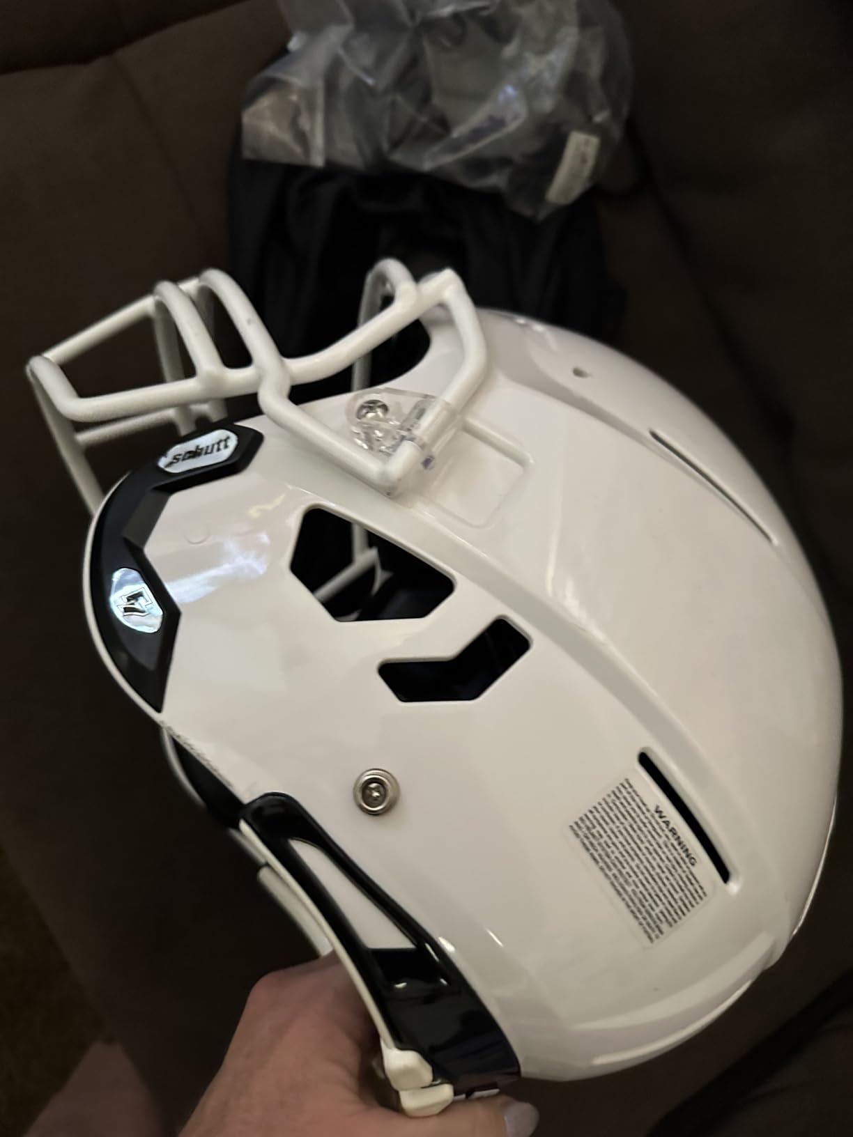 Schutt F7 2.0 Collegiate Football Helmet - Men's, Boys (14+) - NCAA Football - Plastic Outer, Foam Inner customer photo 2