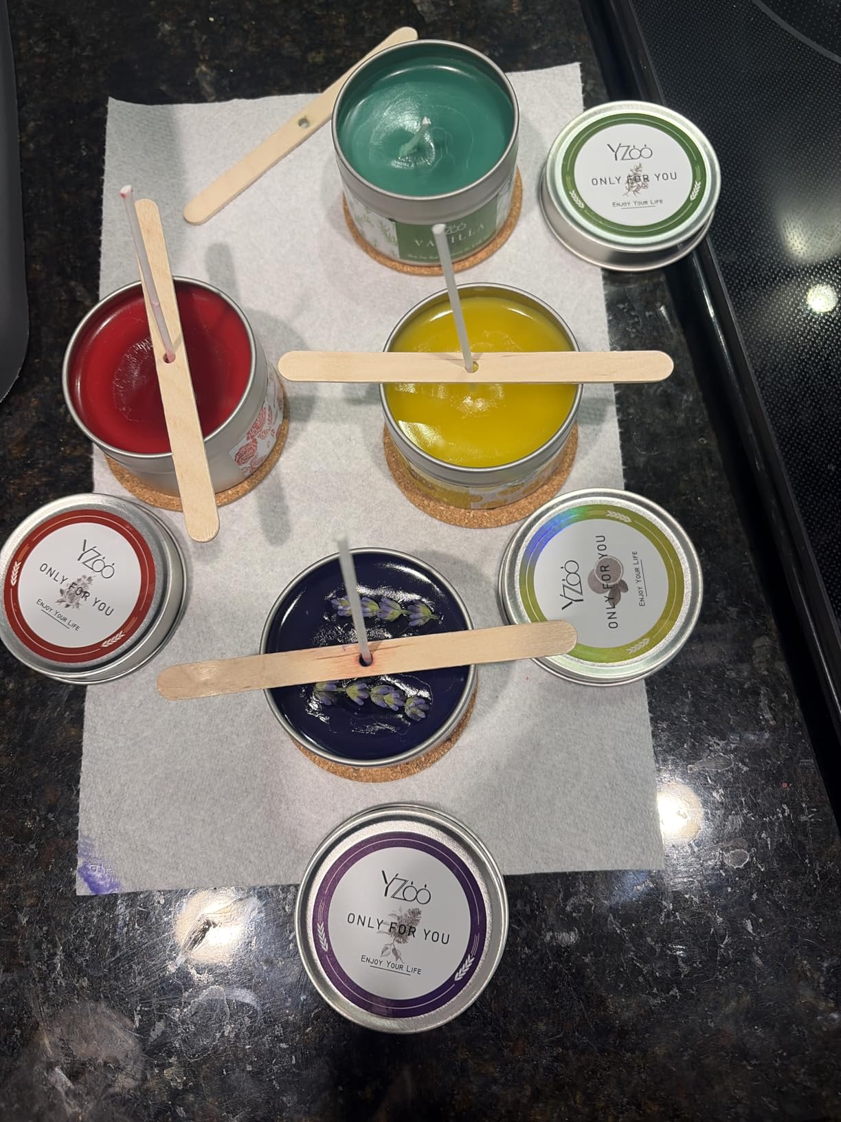 Complete Candle Making Kits for Adults Beginners, DIY Candle Making Supplies Include Soy Wax, Wax Melter, Scents, Dyes, Wicks, Wicks Sticker, Candle Tins & More-Full Candle Maker Set - Arts & Crafts Kits customer photo 1