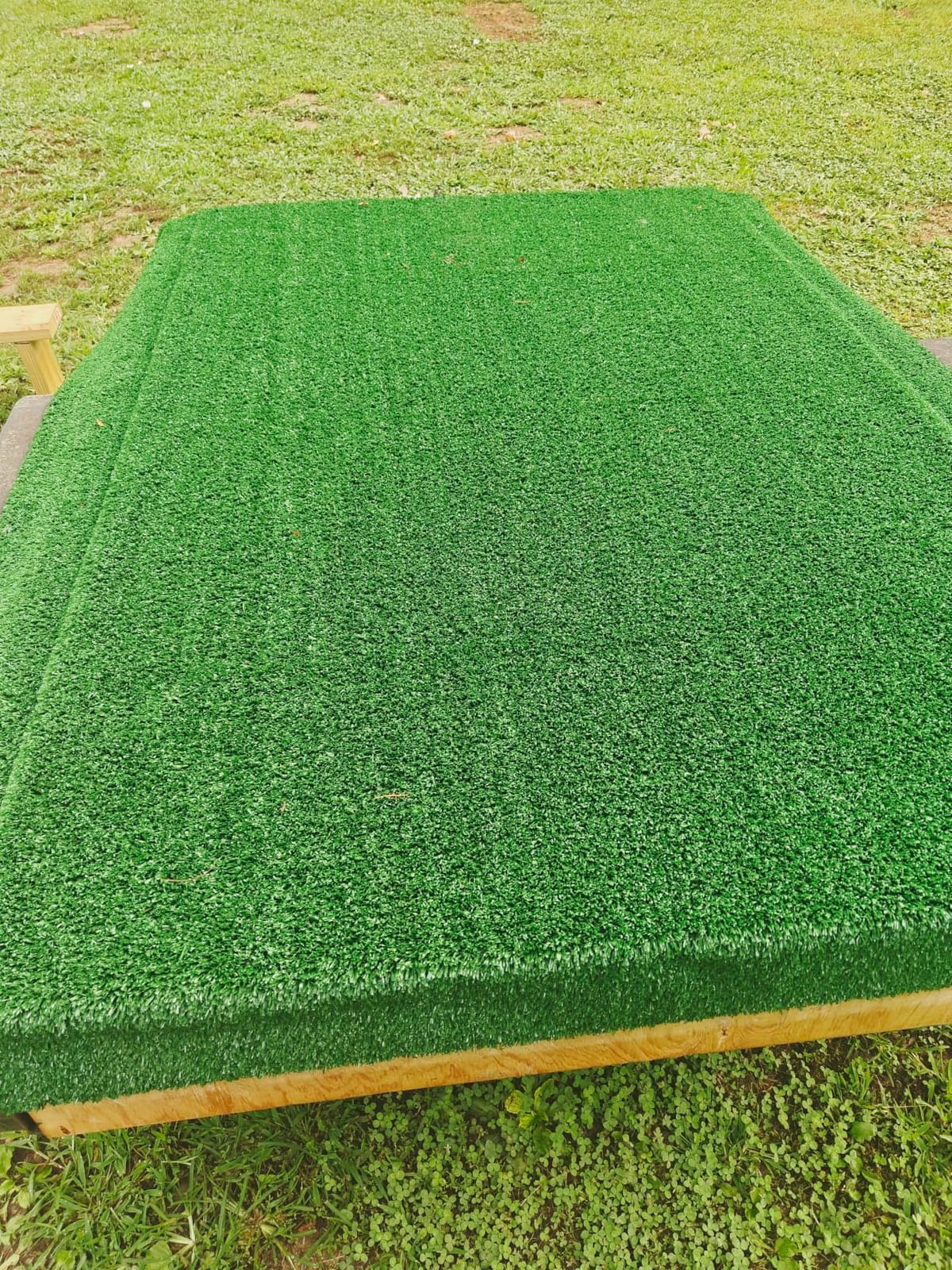 Garland Rug Artificial Grass 7 Ft. X 10 Ft. Large Indoor/Outdoor Area Rug Green customer photo 1