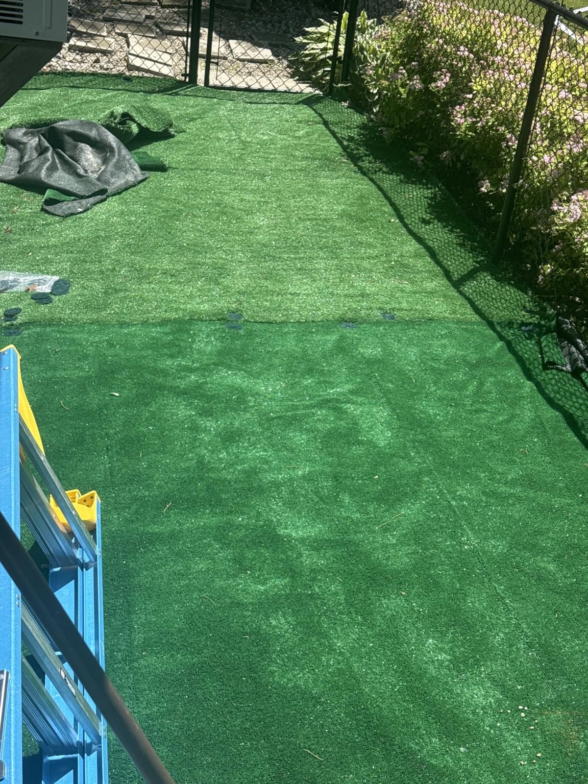 Garland Rug Artificial Grass 7 Ft. X 10 Ft. Large Indoor/Outdoor Area Rug Green customer photo 2