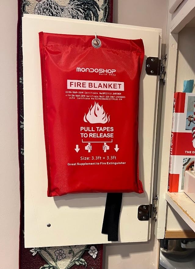 Emergency Fire Blanket for Home and Kitchen, 4 Pack, 40