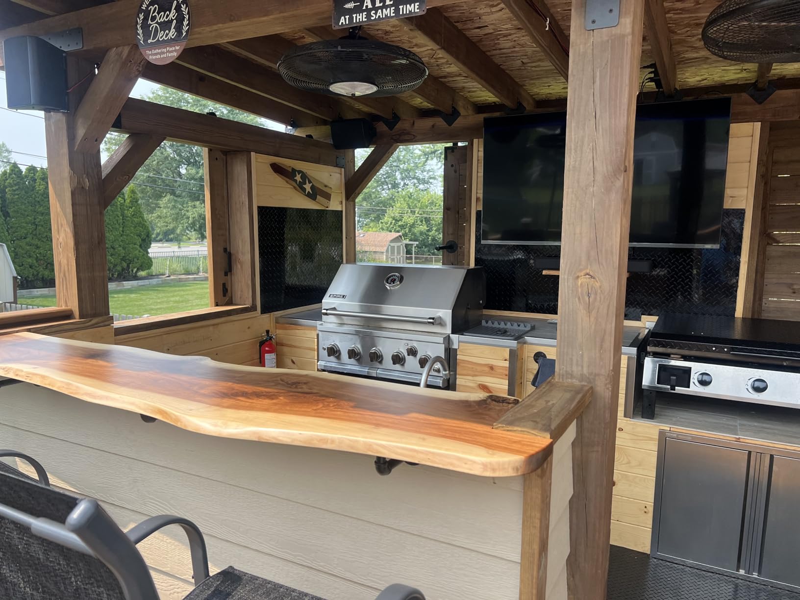 SPIRE 36-Inch Built-in 6 Burner Dual Fuel Grill, All 304 Stainless Steel Body, 73000 BTU, 915 Sq In Cooking Space, Ceramic Rear Burner, Interior Lighting customer photo 1