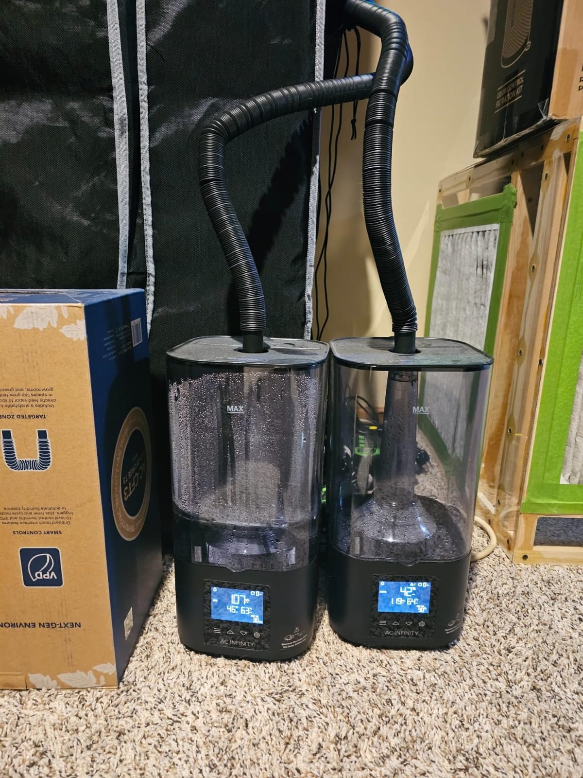 AC Infinity CLOUDFORGE T3, Plant Humidifier 4.5L with VPD Humidity Controls | 10-Level Precision Vaporizer, Extendable Hose, Targeting Pipe, and No-Leak Seal for Grow Tents customer photo 1