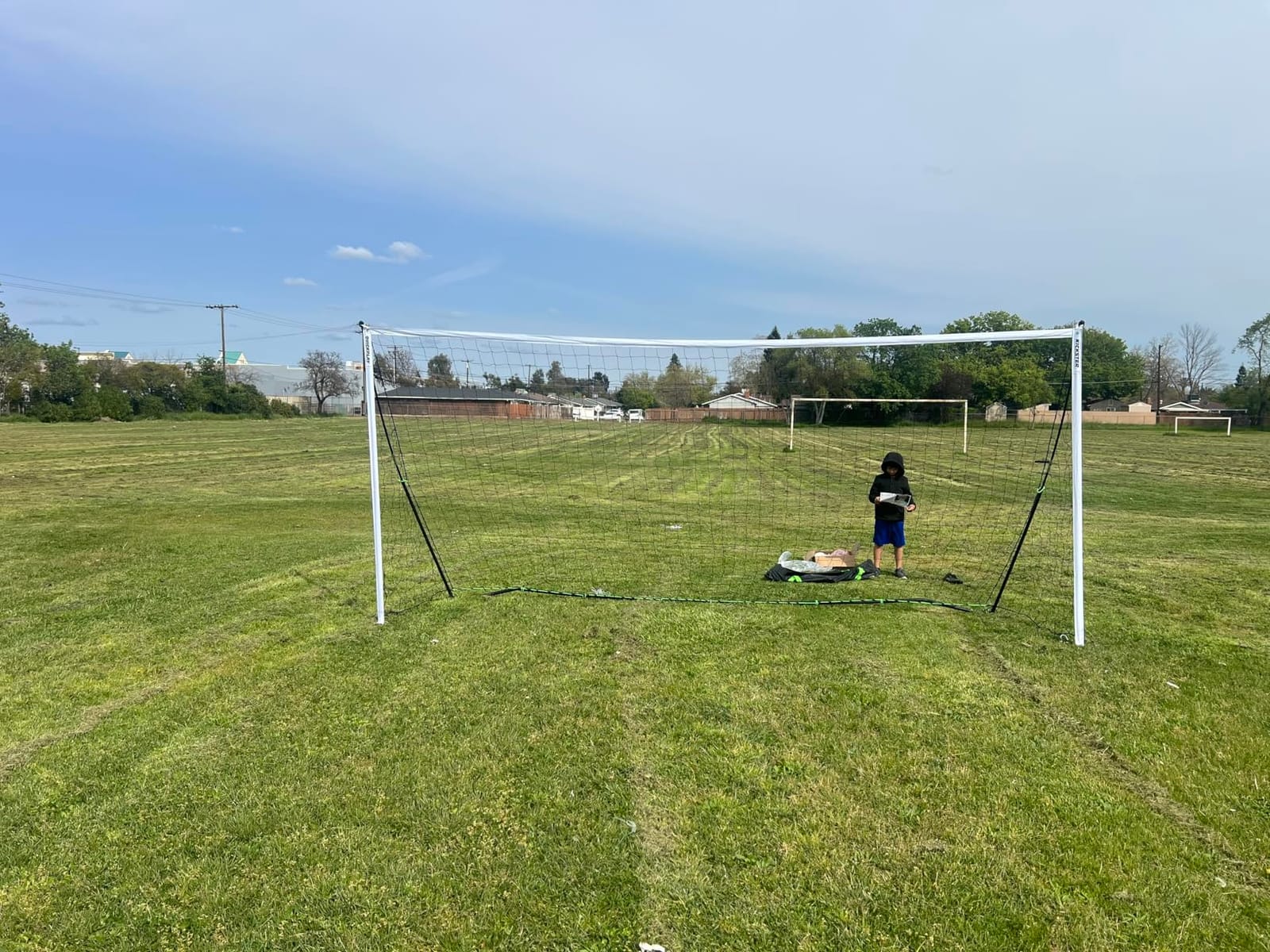 QuickPlay Kickster Ultra Portable Soccer Goals for Backyard Play | Sets up in under 2 min, Weatherproof & durable, Packs into carry bag customer photo 2