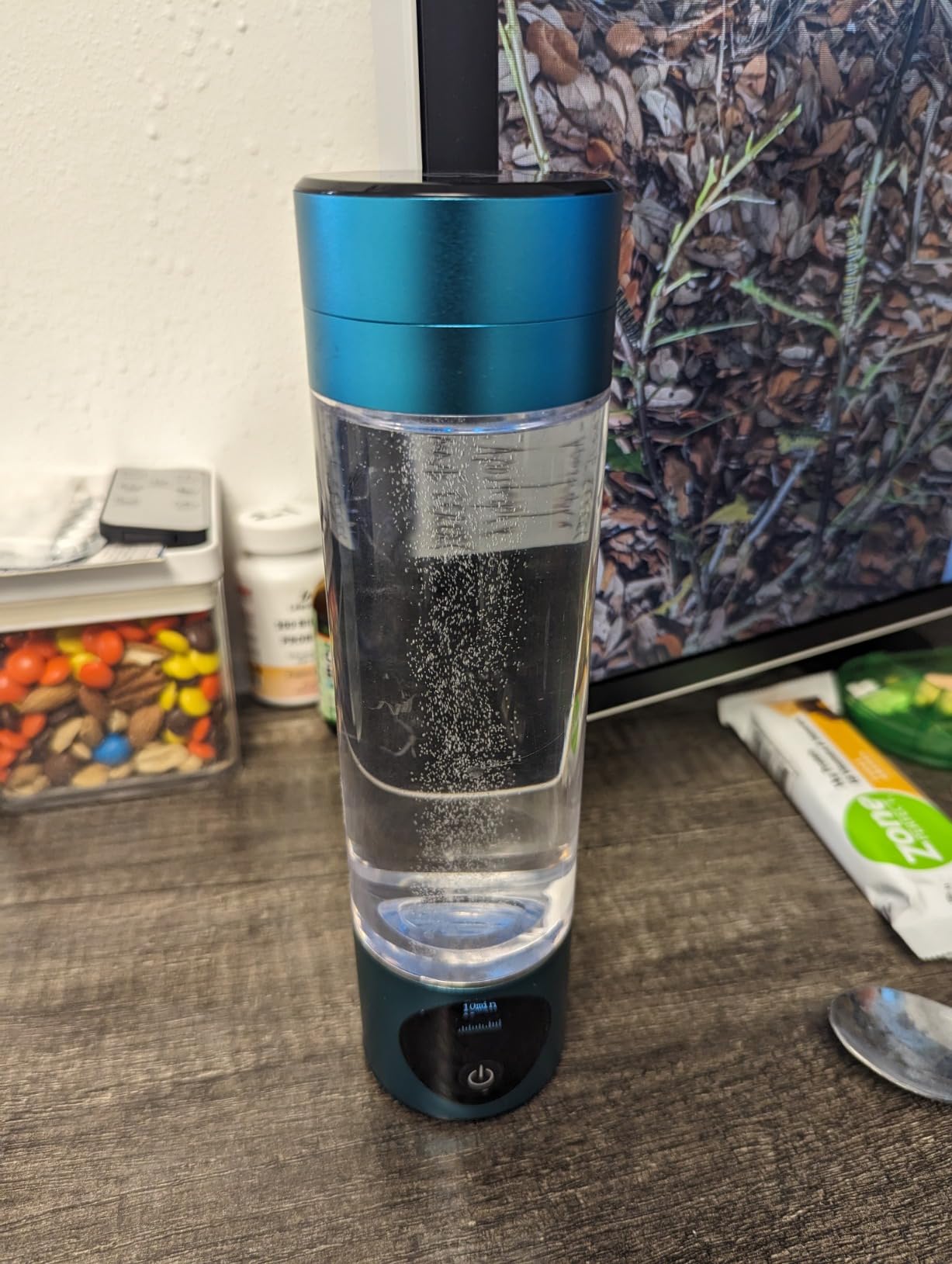 PIURIFY Hydrogen Water Bottle Generator | 6300+ PPB in 3 Cycles | 10 oz | Extended Warranty | USA Certified | SPE/PEM Tech | Portable | Turquoise customer photo 1