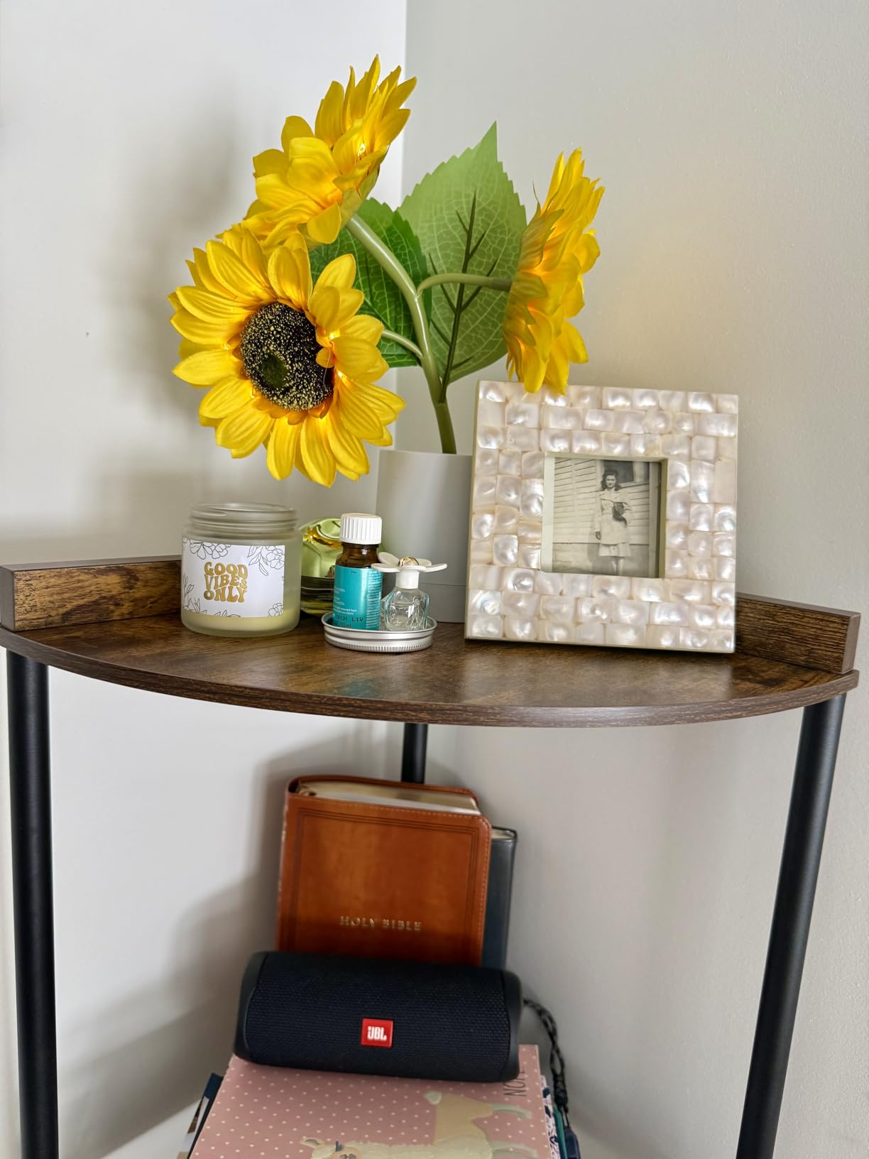 SUNMORY 5 Tier Corner Shelf Stand,Industrial 65