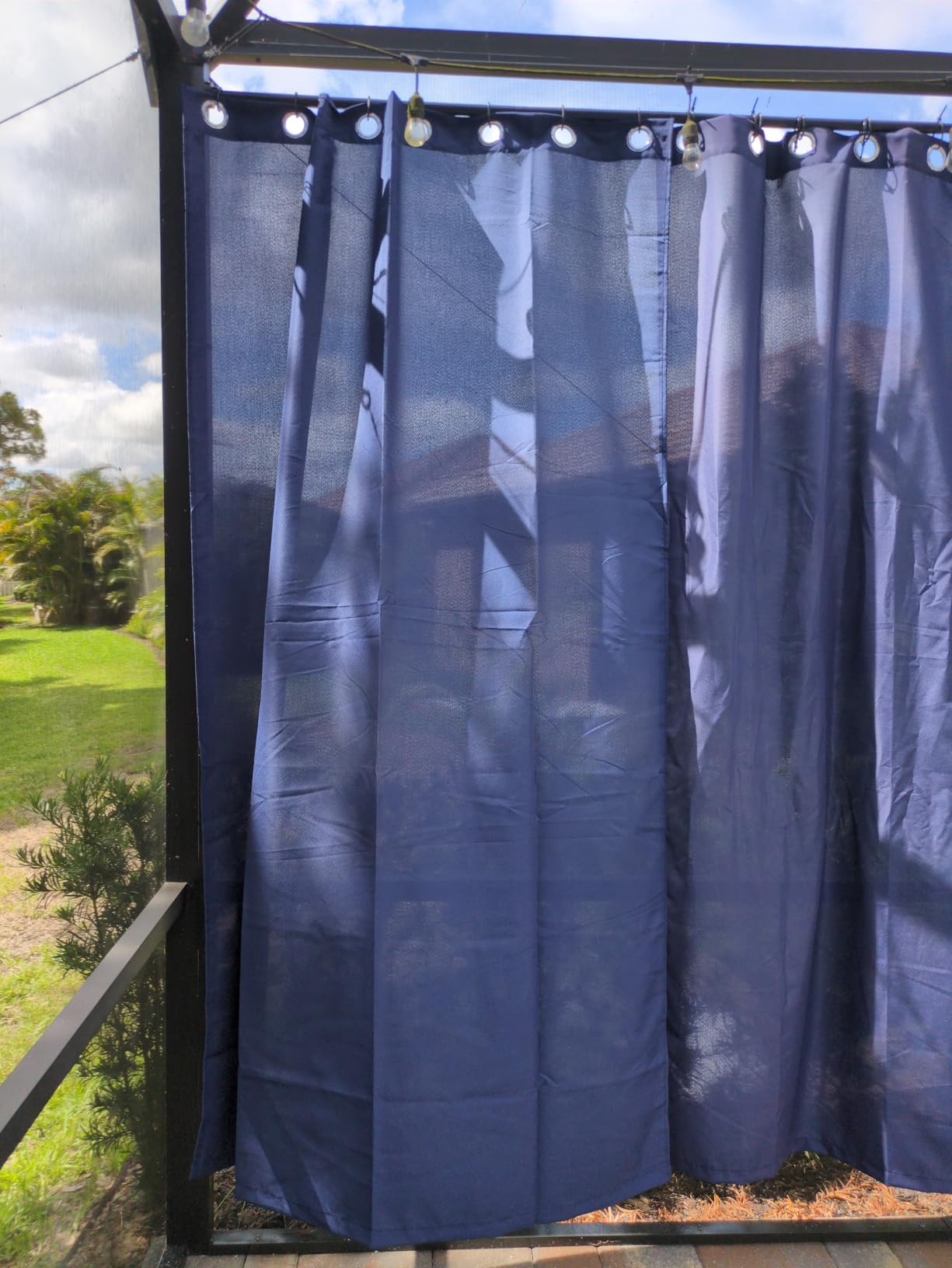 HolidayIdeas Outdoor Curtains for Patio Waterproof 4 Pcs customer photo 1