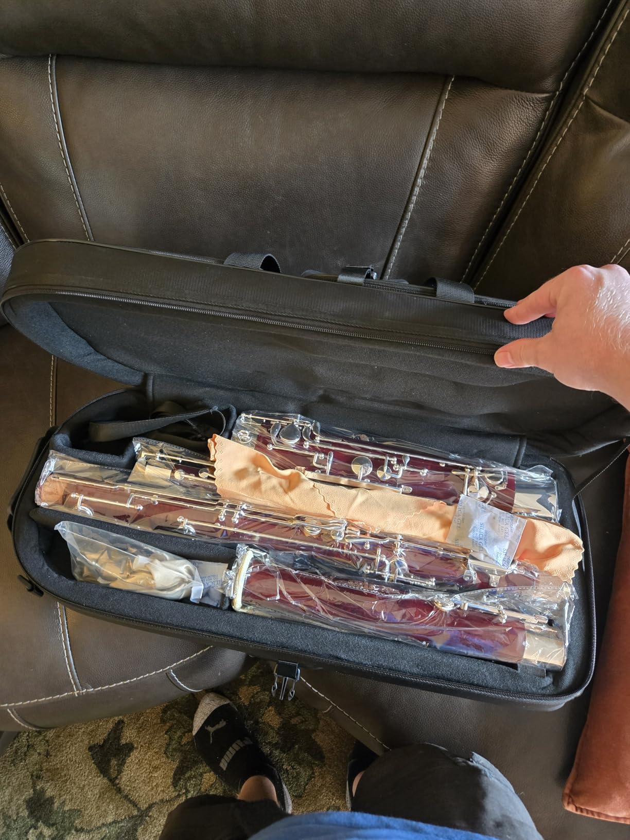 BNS-M c key student bassoon adult maple wood bassoon instruments | german silver plated whisper lock mechanism woodwind with high grade protective case accessories for intermediate players customer photo 1