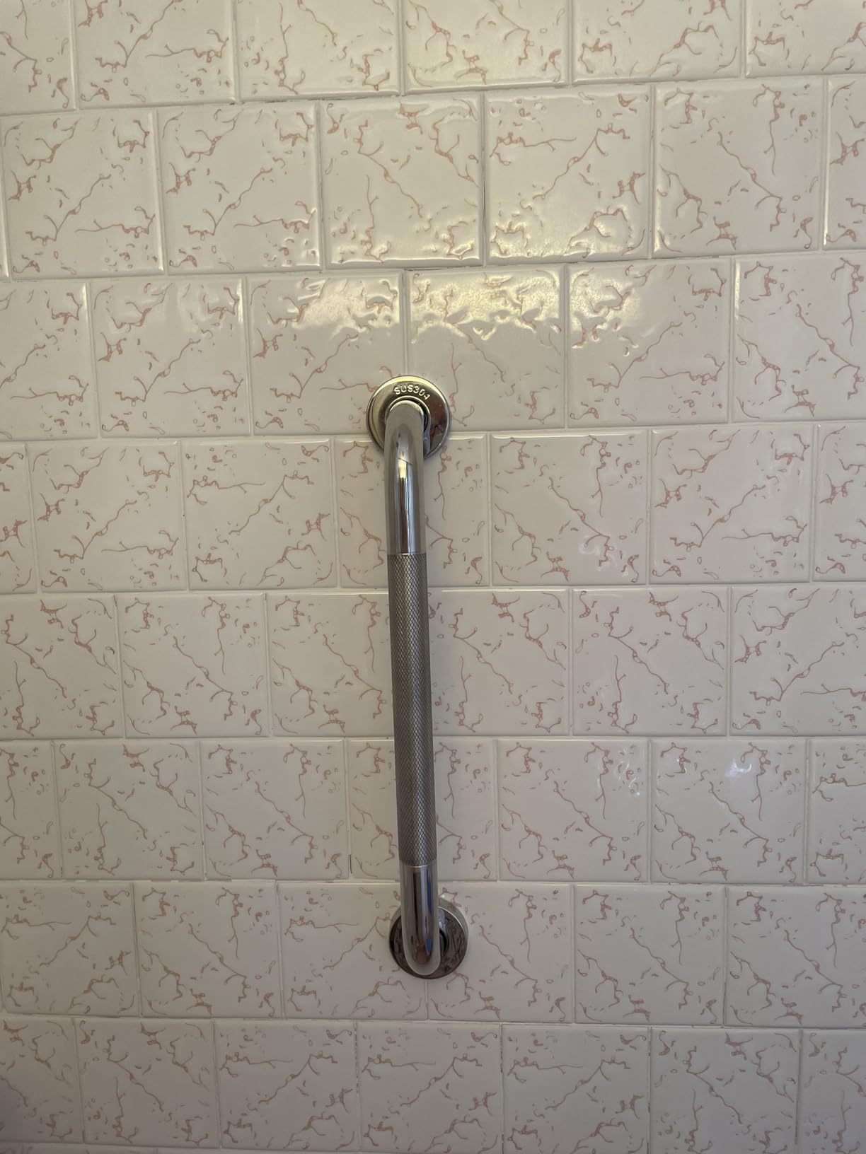Grab Bars for Shower, 16 Inch Shower Handle, 2 Pack, Polished Nickel | Grab Bars for Bathroom, Stainless Steel, Anti-Slip Textured Grip, 1-Inch Diameter, Wall-Mounted Safety Support for Seniors customer photo 1