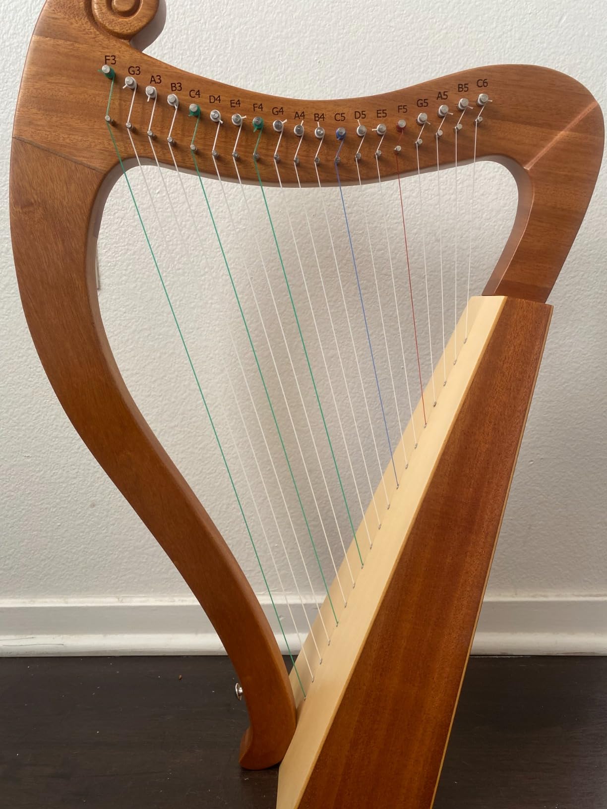 19-String Lyre Harp with Tuning Wrench Harp Instruments, Lyre Harp is Good Choice for Music Lovers, Beginners and Friends customer photo 1