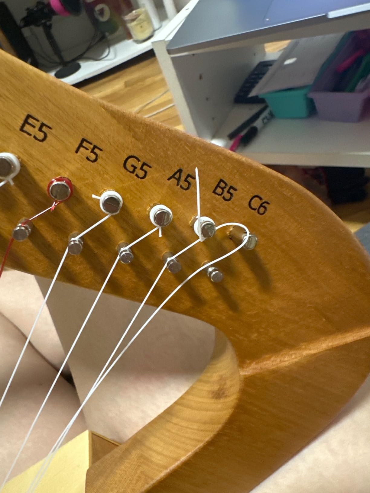 19-String Lyre Harp with Tuning Wrench Harp Instruments, Lyre Harp is Good Choice for Music Lovers, Beginners and Friends customer photo 2
