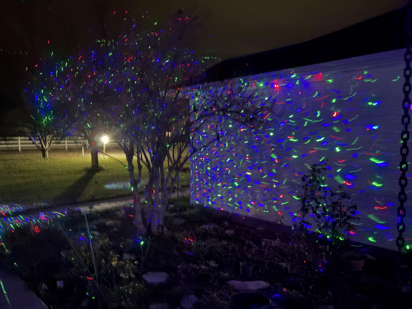Laser Christmas Projector Lights Outdoor, Firefly Light Show for Trees | 3 Colors, RF Remote, Waterproof, Indoor Holiday Halloween Decoration, Christmas Gift, Wedding, Home Decor, Party, Garden customer photo 2